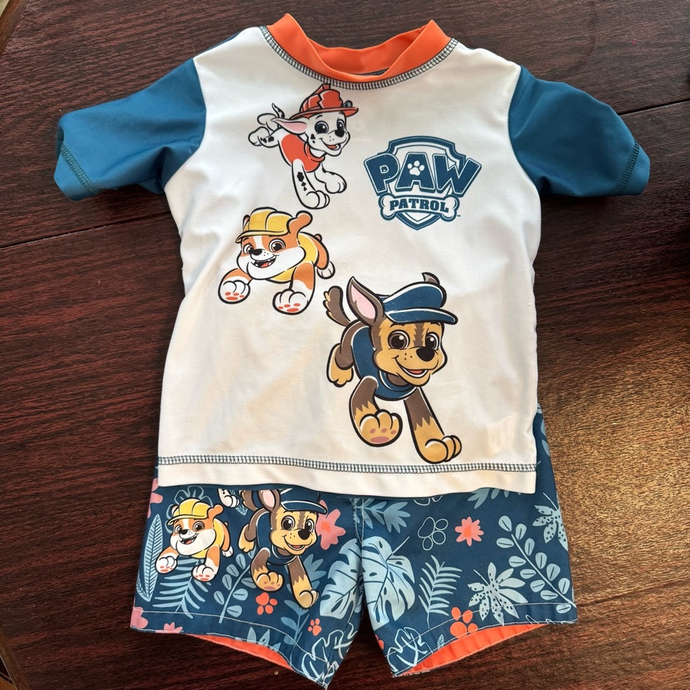 Paw Patrol Toddler Swim Set size 2T